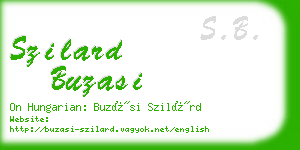 szilard buzasi business card